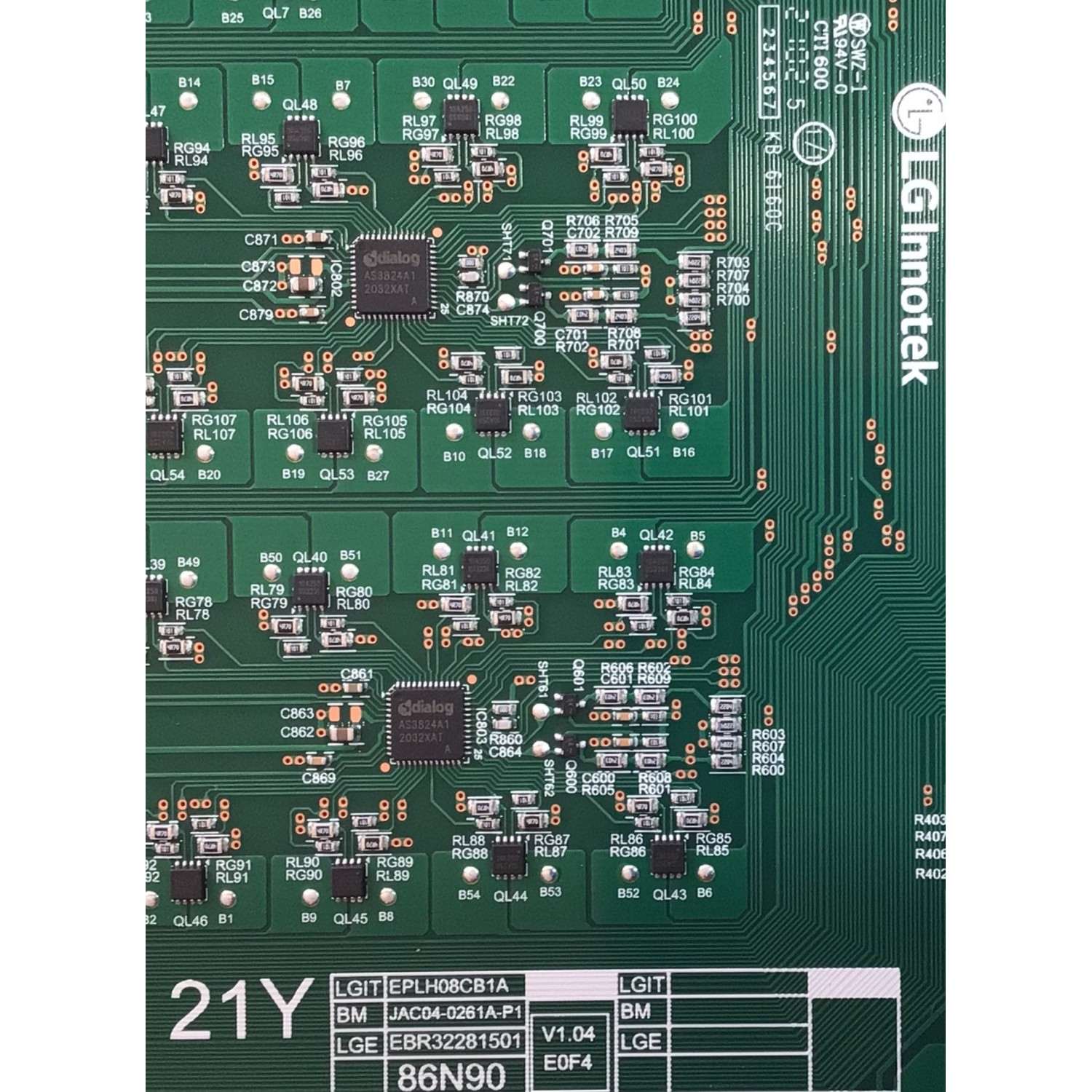 KIT DE TARJETAS PARA TV LG / MAIN EBT66666601 / EAX69462005(1.0) / FUENTE EAY65894901 / LGP86L-21SP / LED DRIVER EBR32281501 / 3PCR02846B / T-CON 6871L-6102B / 6870C-0834A / PANEL NC860DQD-AAKH1 / DISPLAY LC860DQR(SP)(A1) / MODELO 86NANO90UPA.BUSYLKR - Imagen 3